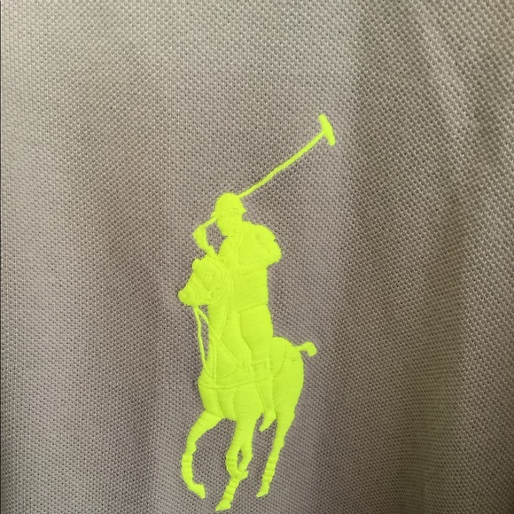 Ralph Lauren Grey Yellow Big Pony 3 Polo Men’s XLT - Picture 2 of 9